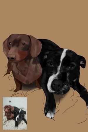 Portrait numérique personnalisé de ton animal (à partir d'une photo) !